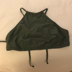 J. Crew Bikini Top in Forest Green